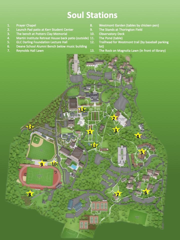 Chapel Westmont College   Soul Station Map 